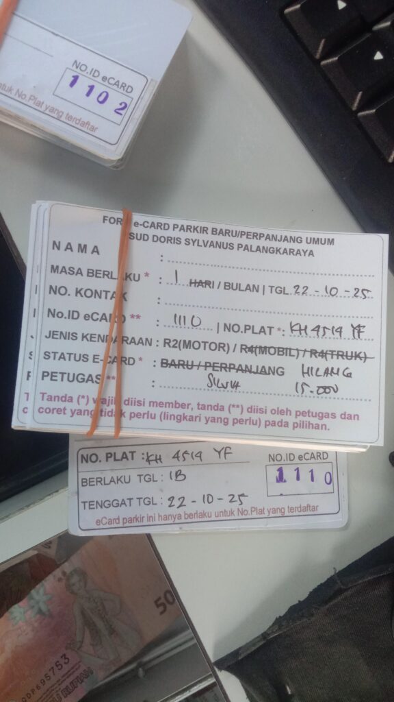 Kartu Member pindah id 1110