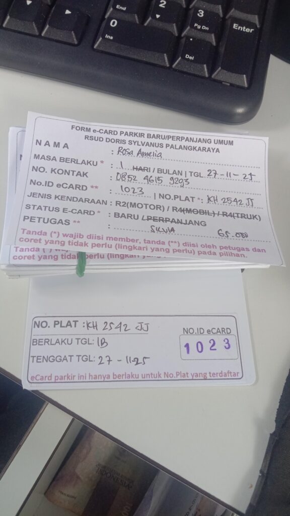 Kartu Member baru id 1023