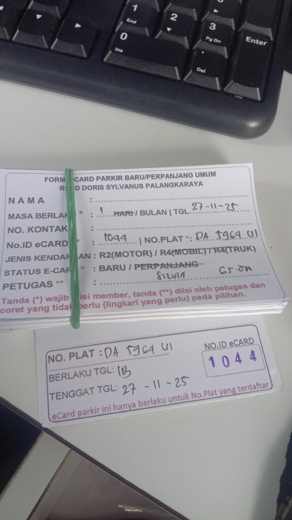 Kartu Member baru id 1044