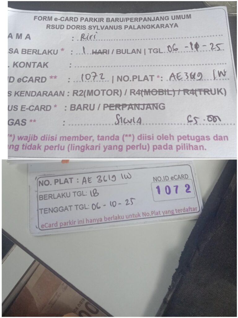 Kartu Member baru id 1072