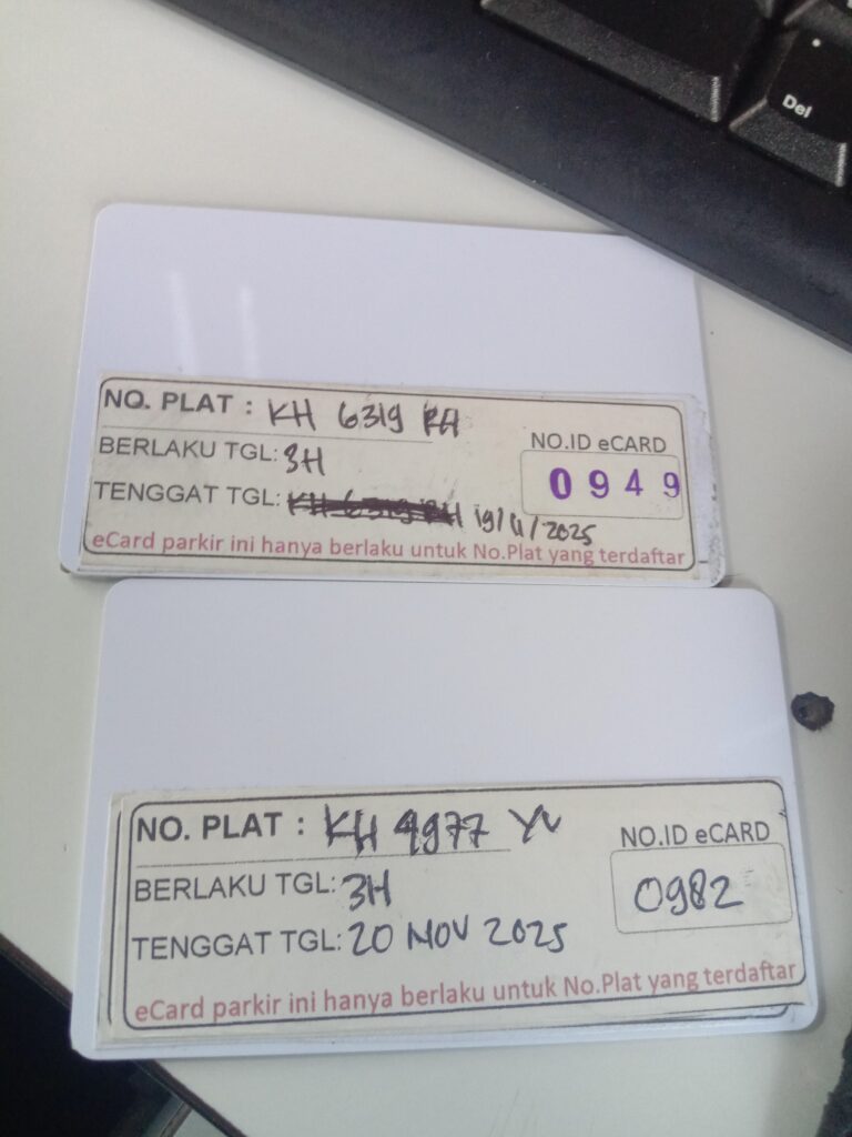 Kartu member kembali id 949, 982