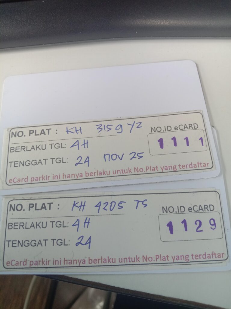 Kartu member kembali id 1111, 1129