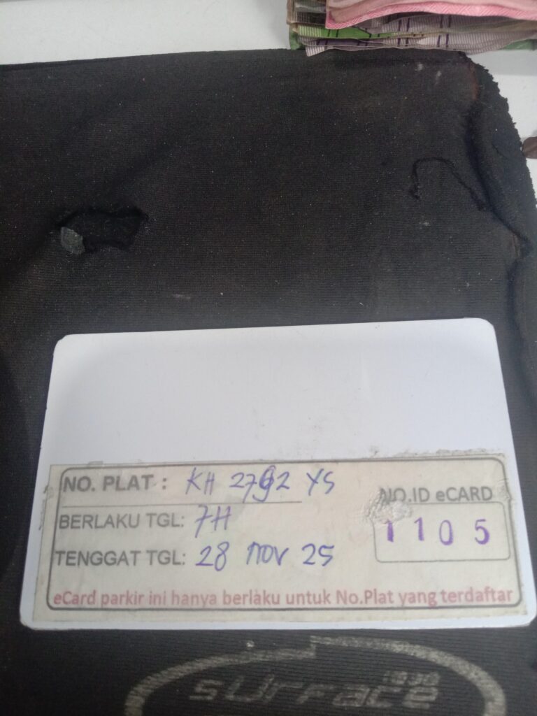 Kartu member kembali id 1105