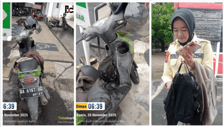 tas dan jaket tertinggal di motor, 20/11/25