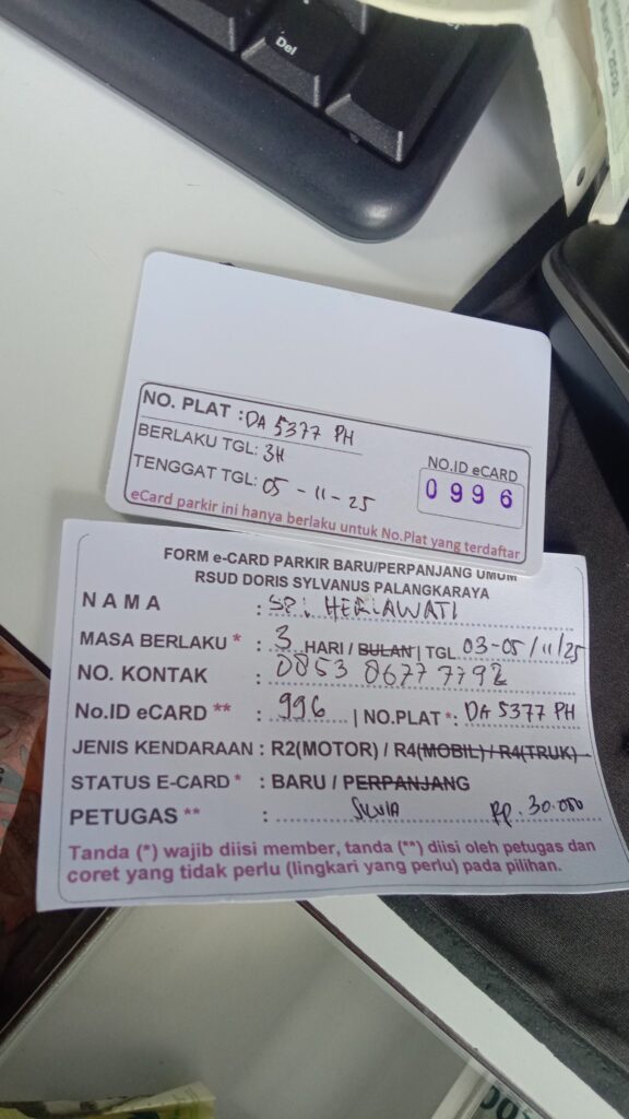 Kartu Member baru id 996