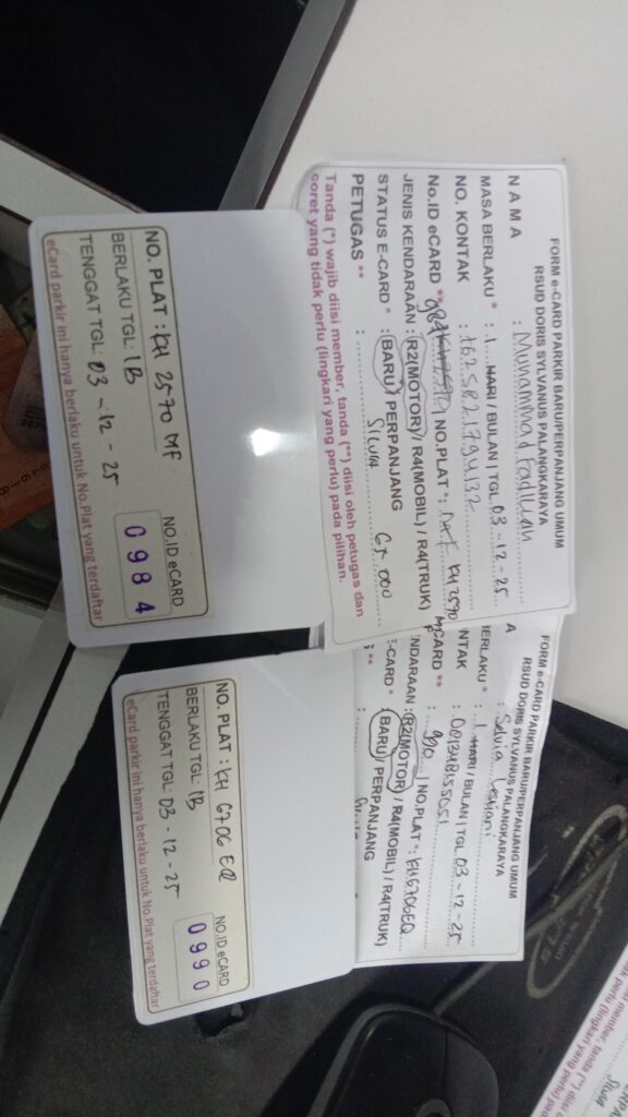 Kartu Member baru id 984, 990