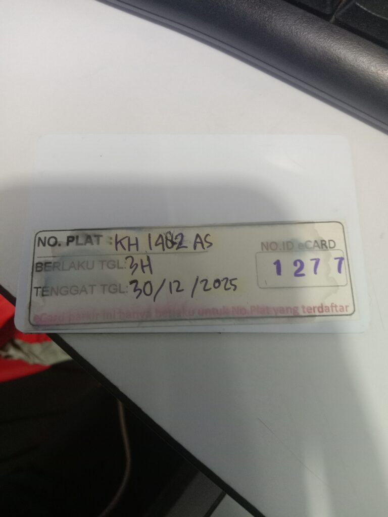 Kartu member kembali id 1277