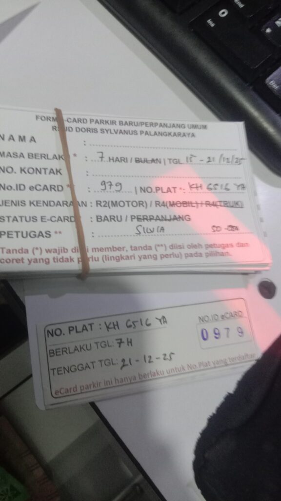 Kartu Member baru id 979