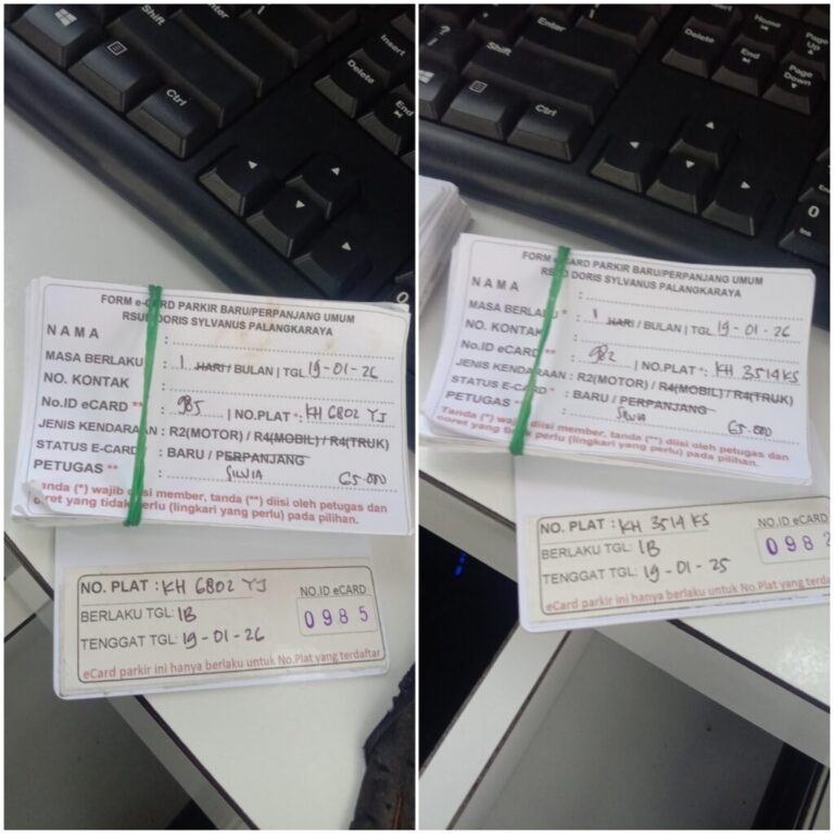 Kartu Member baru id 982, 985