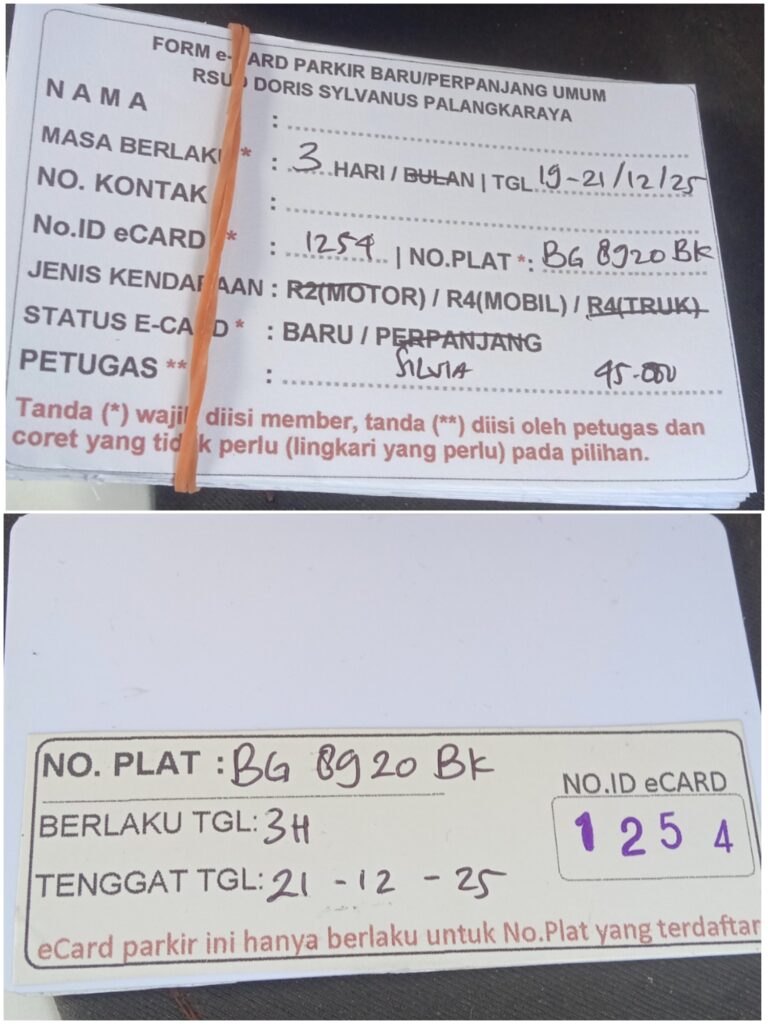 Kartu Member baru id 1254