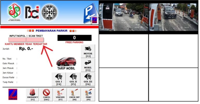 10. ECARD PARKIR MEMBER UMUM KARTU TIDAK TERDAFTAR