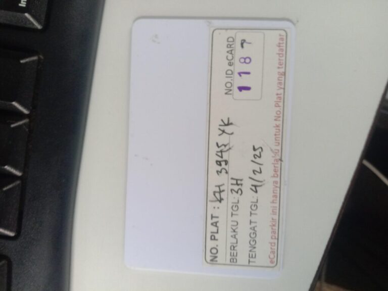 Kartu member kembali id 1187