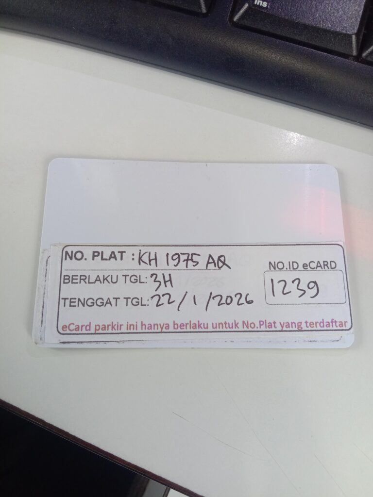 Kartu member kembali id 1239