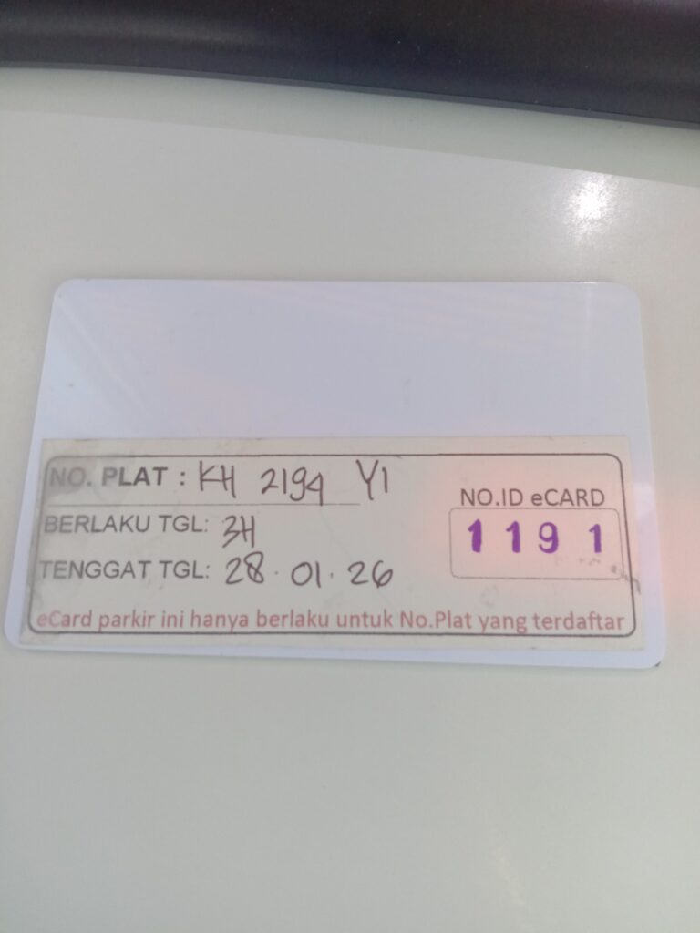 Kartu member kembali id 1191