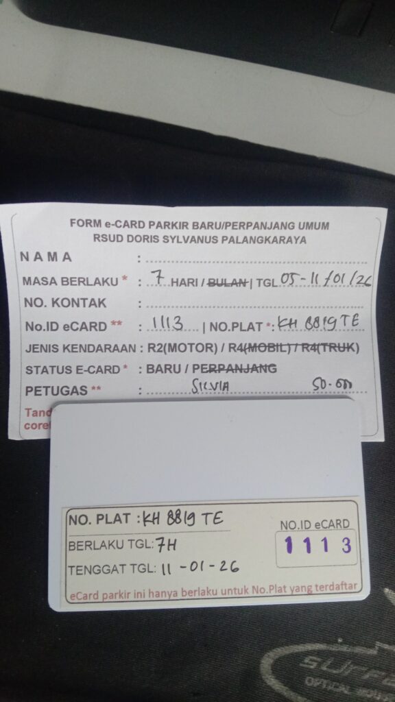 Kartu Member baru id 1113