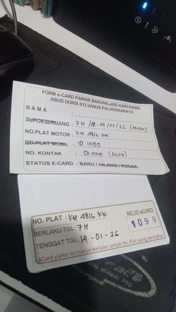 Kartu Member baru id 1099