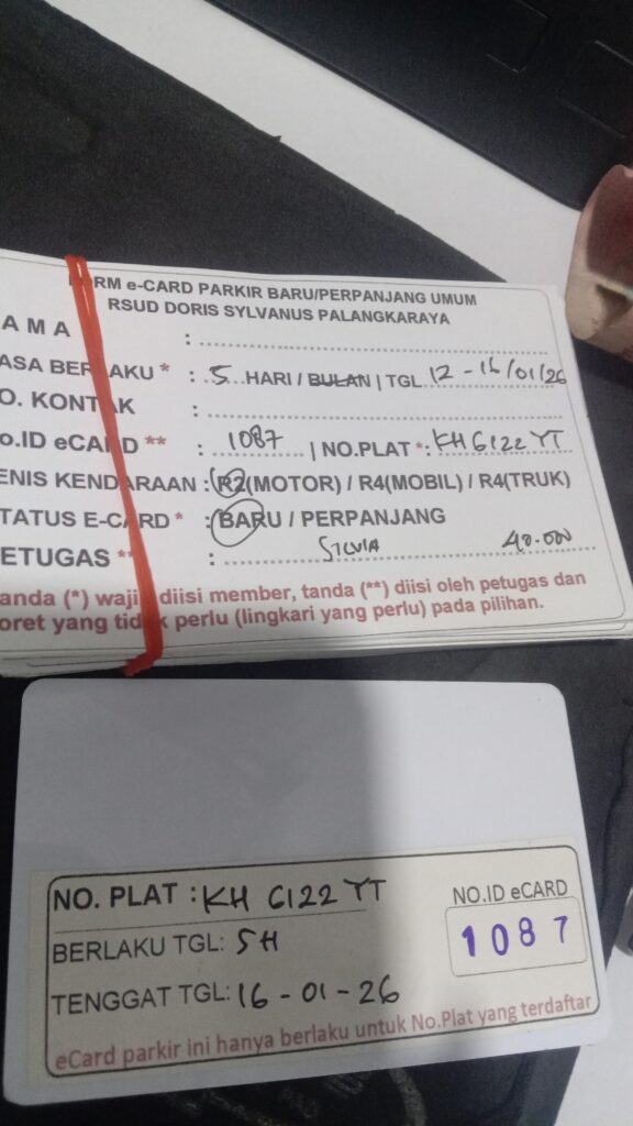 Kartu Member baru id 1087