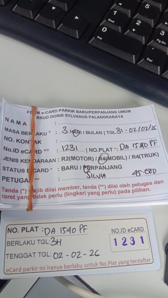 Kartu Member baru id 1231