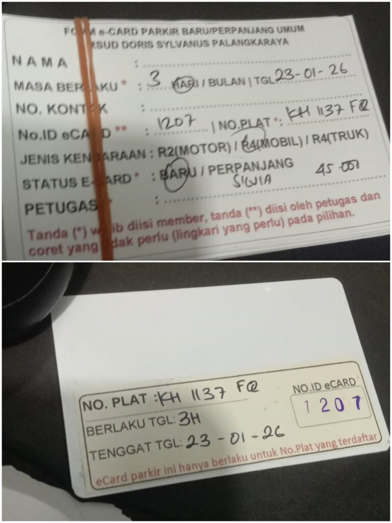 Kartu Member baru id 1207