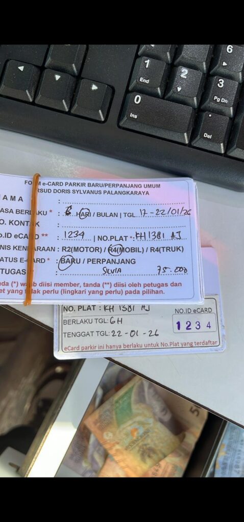 Kartu Member baru id 1234