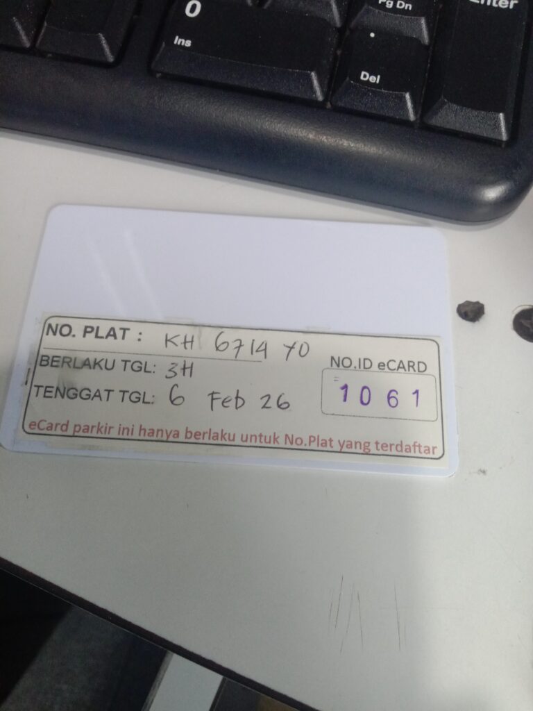 Kartu member kembali id 1061