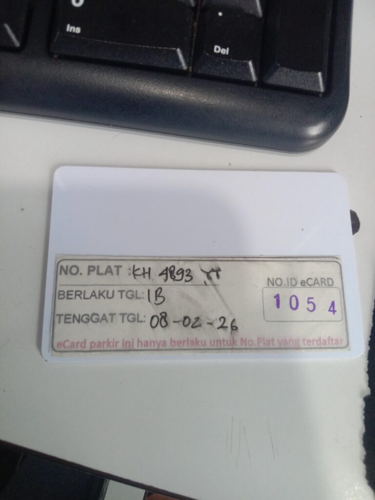 Kartu member kembali id 1054