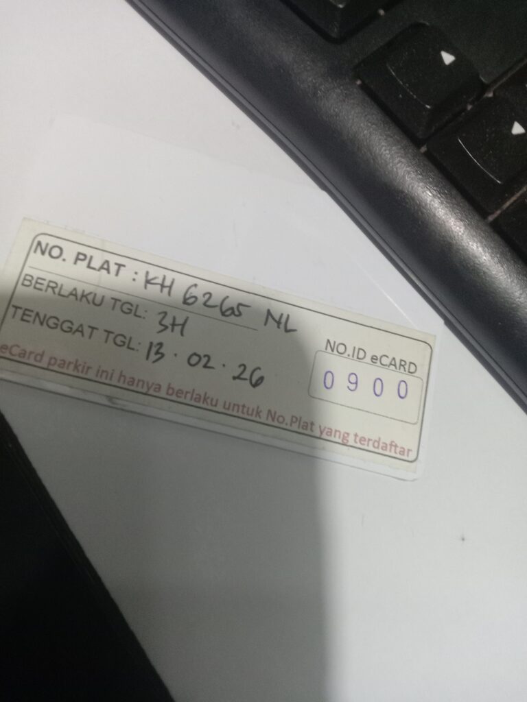 Kartu member kembali id 900