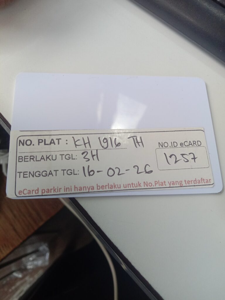 Kartu member kembali id 1257