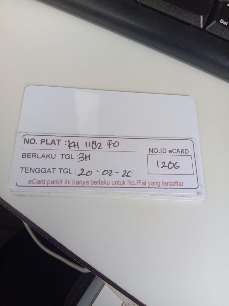 Kartu Member kembali id 1206