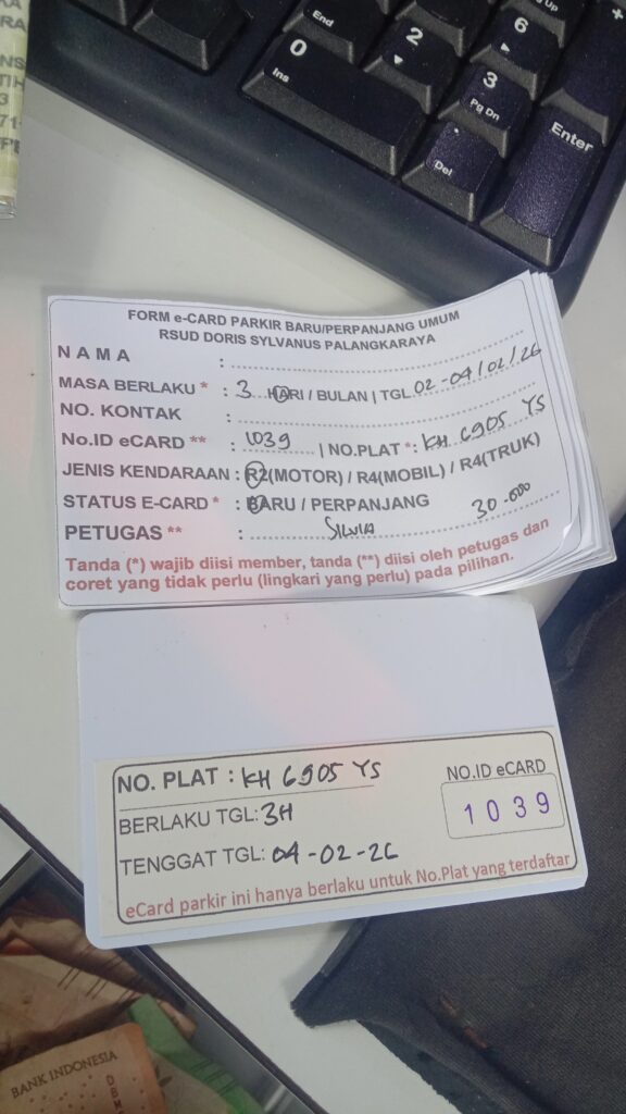 Kartu Member baru id 1039