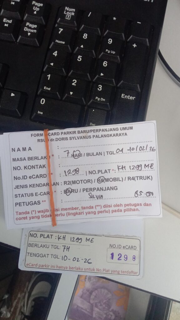 Kartu Member baru id 1298