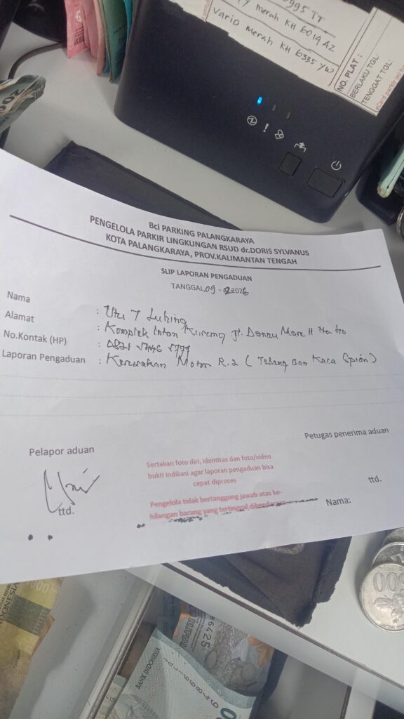 Pengaduan kerusakan motor