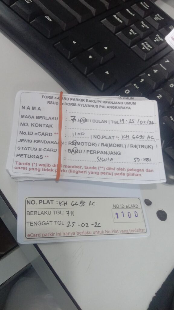 Kartu Member baru id 1100