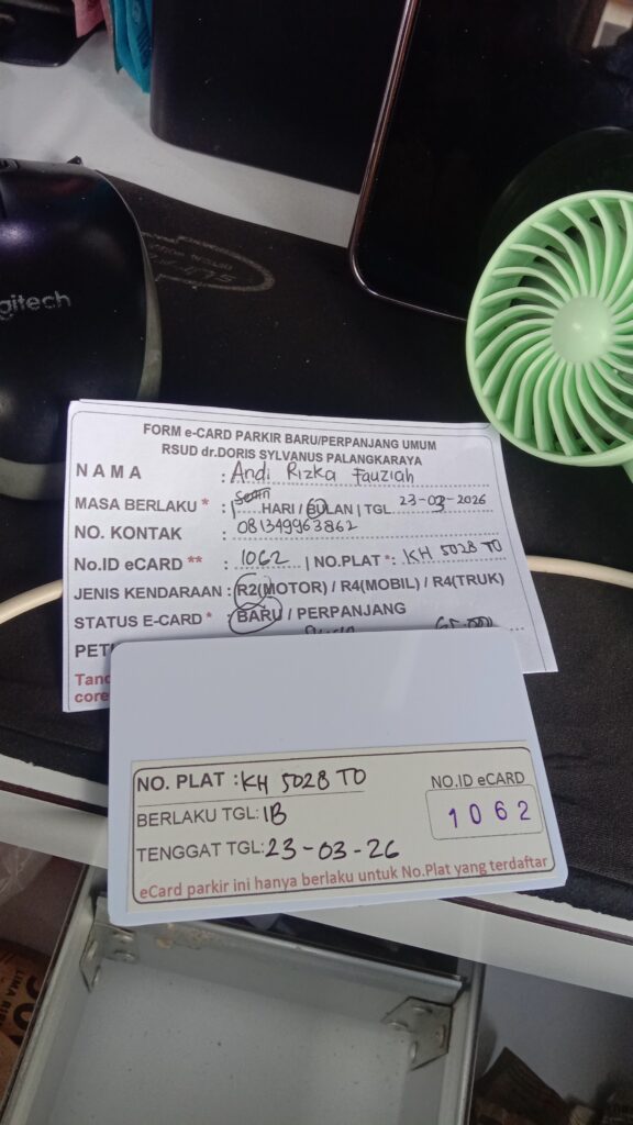 Kartu Member baru id 1062