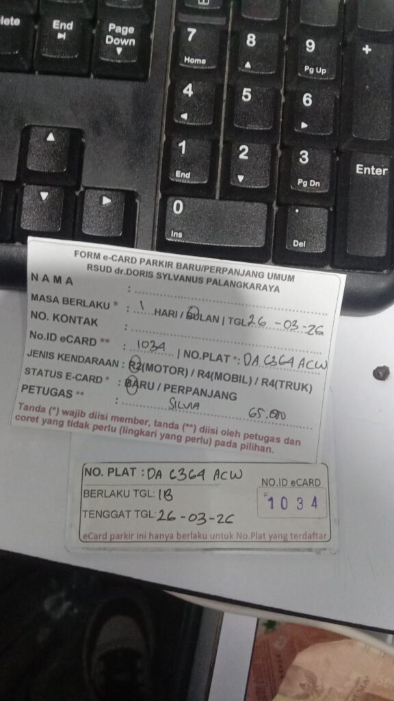 Kartu Member baru id 1034