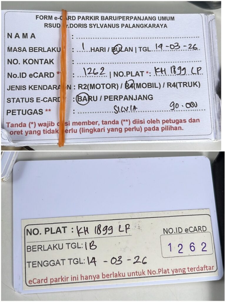 Kartu Member baru id 1262