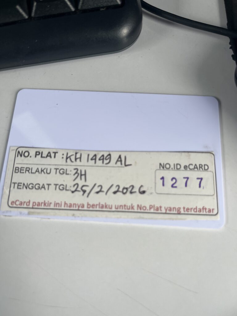 Kartu Member kembali id 1277
