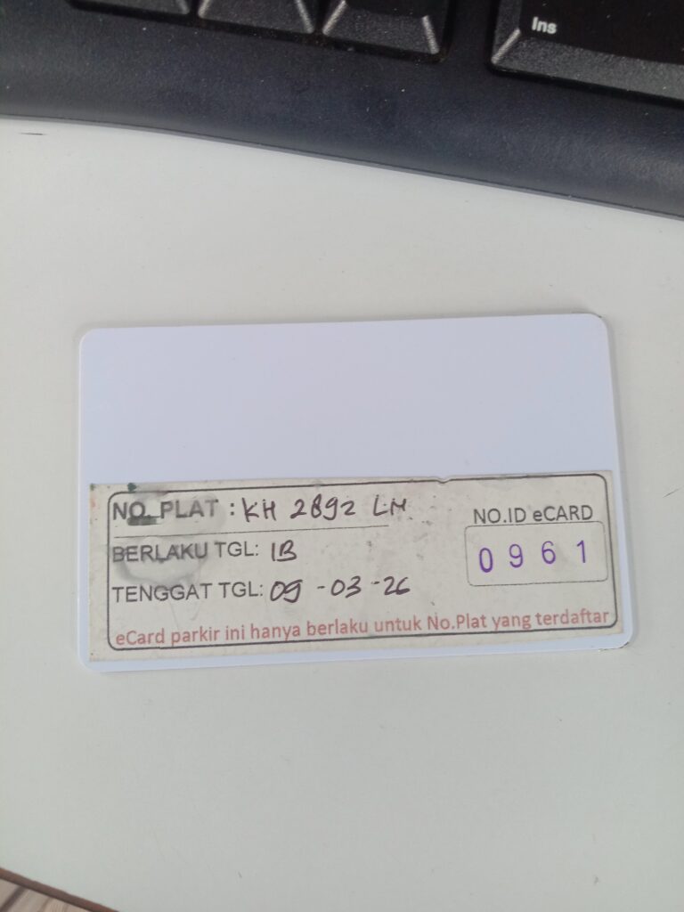 Kartu member kembali id 961