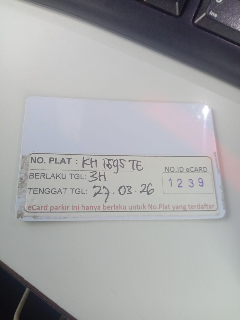 Kartu member kembali id 1239