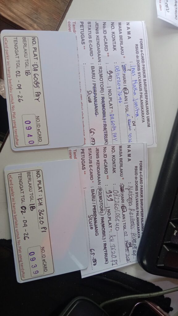 Kartu Member baru id 939, 940