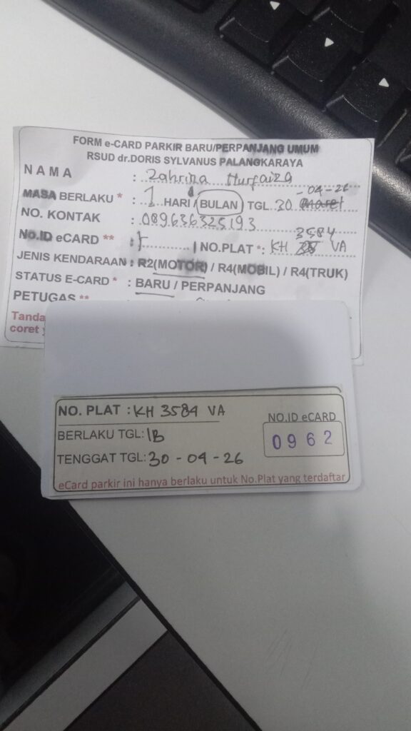 Kartu Member baru id 962