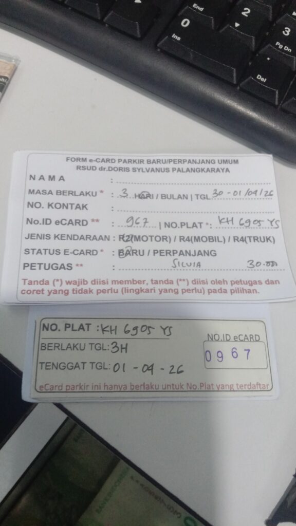 Kartu Member baru id 967