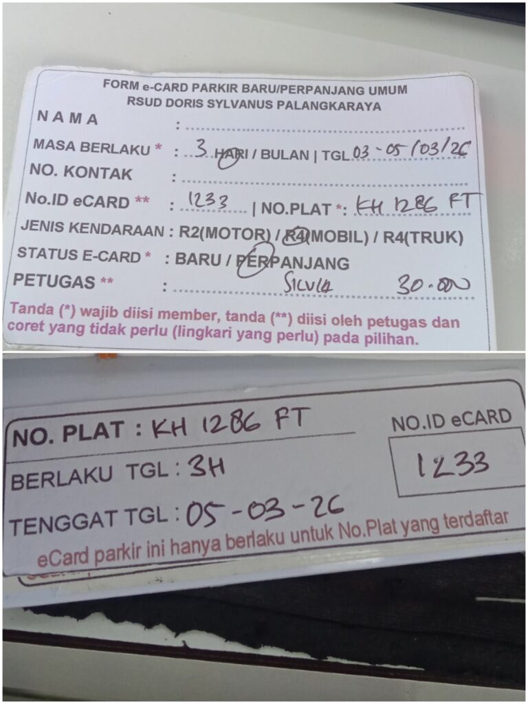 Kartu Member perpanjang id 1233