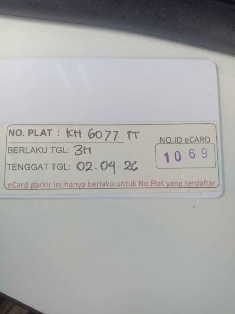 Kartu member kembali id 1069