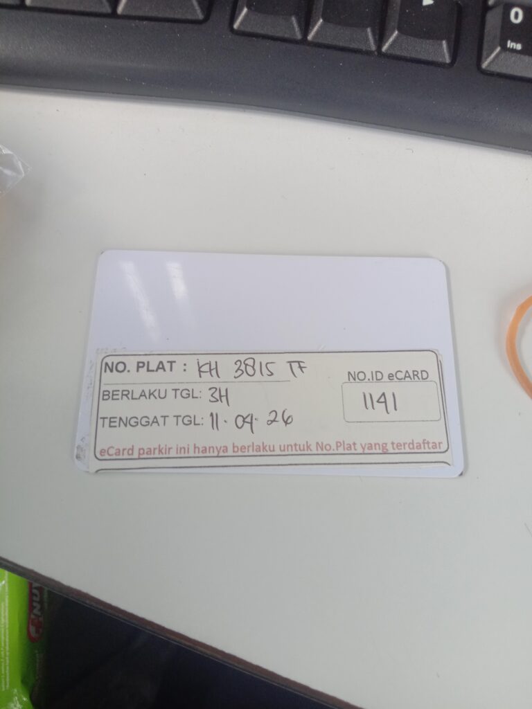 Kartu member kembali id 1141