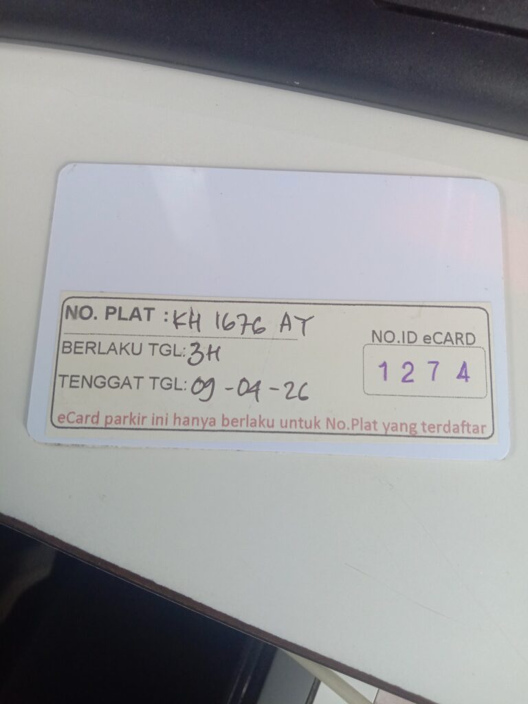 Kartu member kembali id 1274