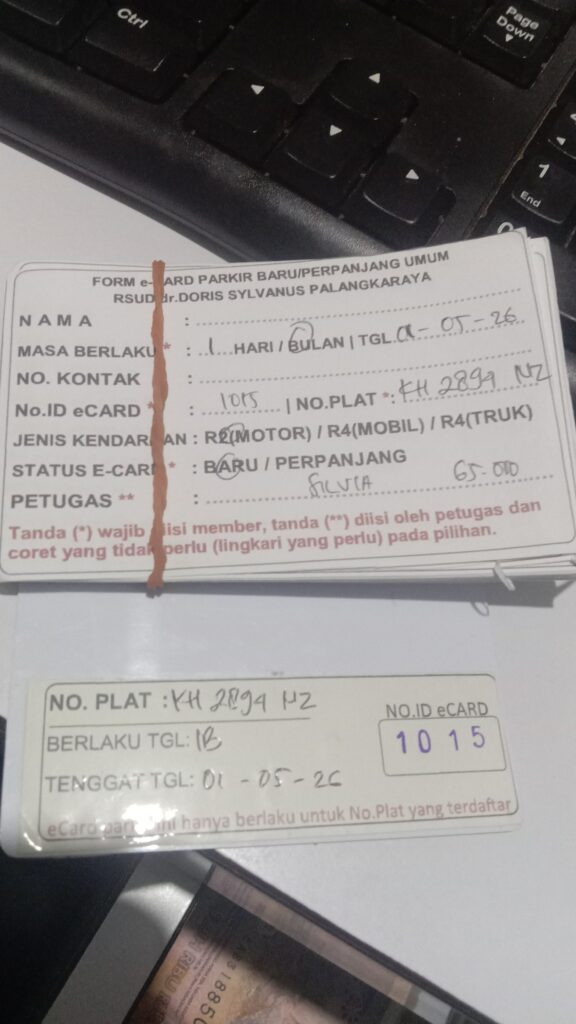 Kartu Member baru id 1015