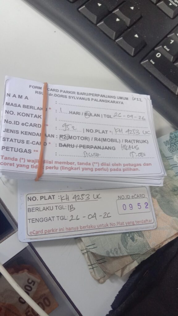 Kartu member id 1022 pindah ke id 952