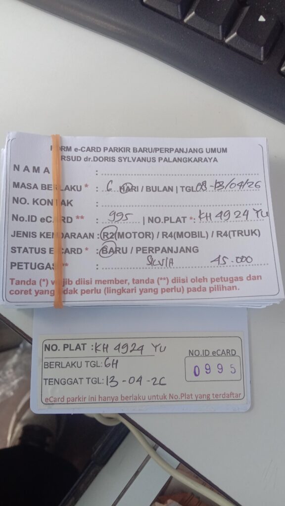 Kartu Member baru id 995