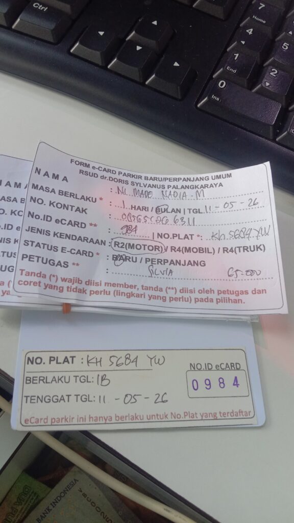 Kartu Member baru id 984